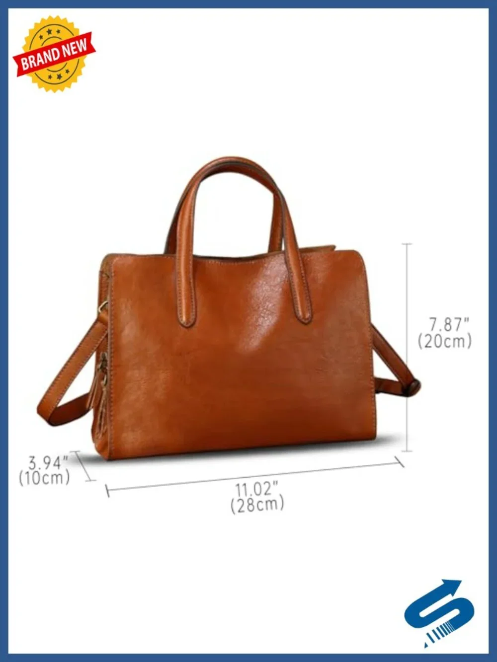 Genuine Leather Crossbody Shoulder Bag for Women